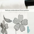 thumbnail image 5 of DriftAway Isabella Faux Silk Embroidered Kitchen Tiers Embroidered Crafted Flower 2 Tiers, 5 of 7