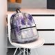thumbnail image 5 of Disketp Lavender Blooms Window Mochila Ligera Clásica con Múltiples Bolsillos, Mochila Casual para Hombre y Mujer, Ideal para Escuela, Trabajo y Viajes, 5 of 6