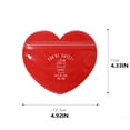thumbnail image 2 of maskred 10 Pieces Candy Bag Portable Solid Color Adorable Heart Shape Decorative Gift Biscuit Cookie Bags Pouch Wrapping Red, 2 of 6