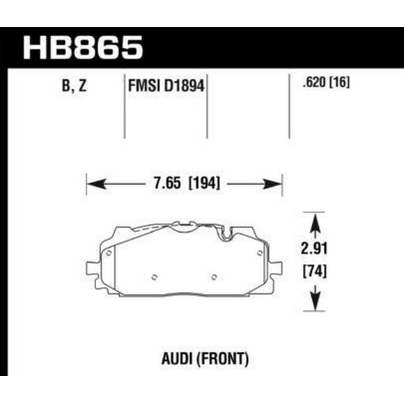 Hawk Performance Hb865b.620 Street Brake Pads