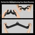 thumbnail image 4 of 2 Pcs LAT Pulldown Attachments, LAT Bar Cable Machine Attachments, Pull Down Bars, Multi-Purpose V-bar, Back Tricep Bar Strength Training Handles for Home, Gym, Neutral Pull Down Accessories, 4 of 7