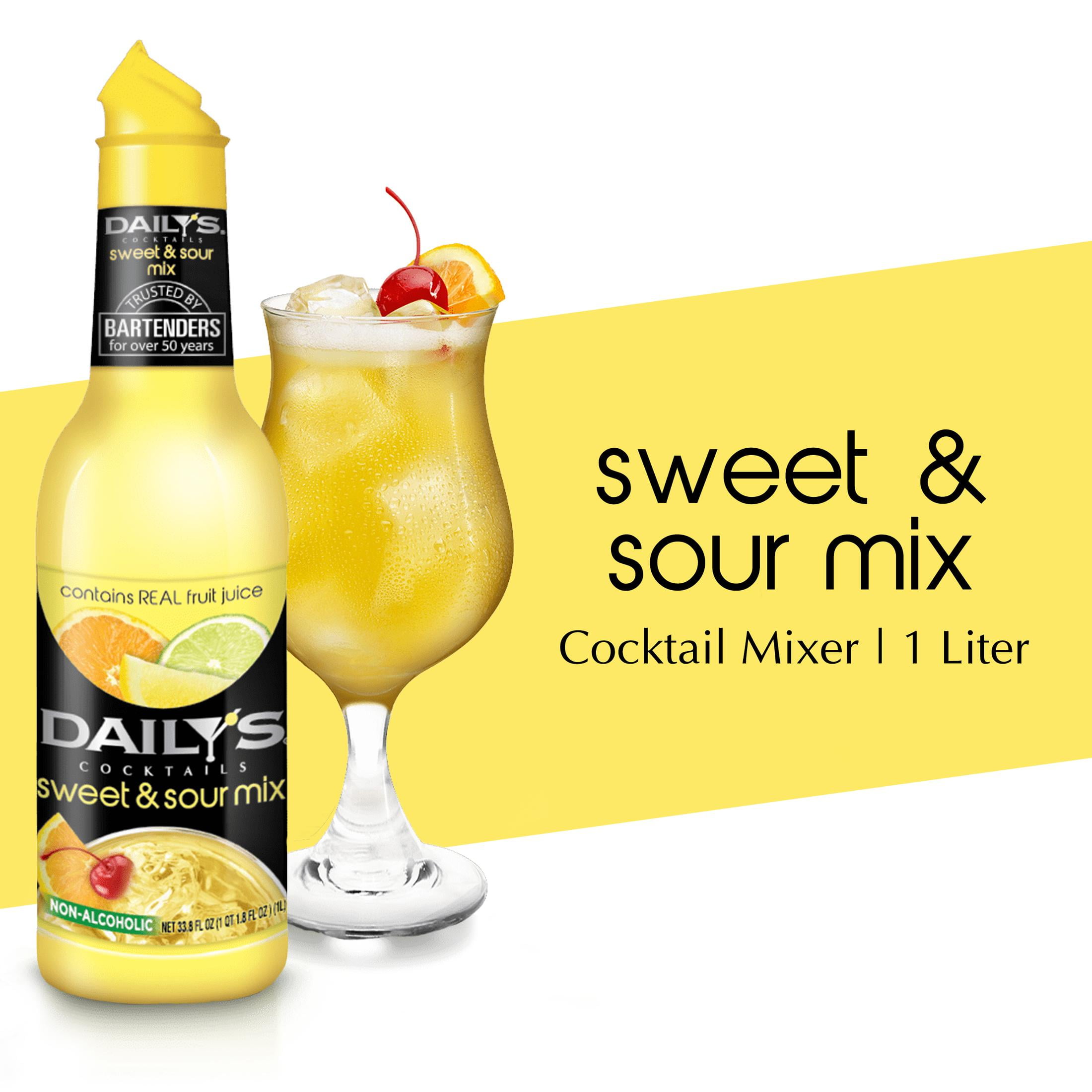 Necklet Fremragende USA Daily's Cocktails Sweet and Sour Mix, Cocktail Mixer, 1 Liter Bottle -  Walmart.com