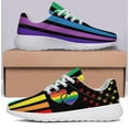 thumbnail image 6 of Unisex Rainbow Sneakers, LGBT Shoes for Men Women Lightweight Breathable Running Shoes White Size 8, 6 of 7