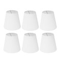thumbnail image 1 of Kit de 6 abat-jours en tissu blanc, abat-jour minimaliste moderne pour candélabre, sol, table, lustre, mur, 1 of 4