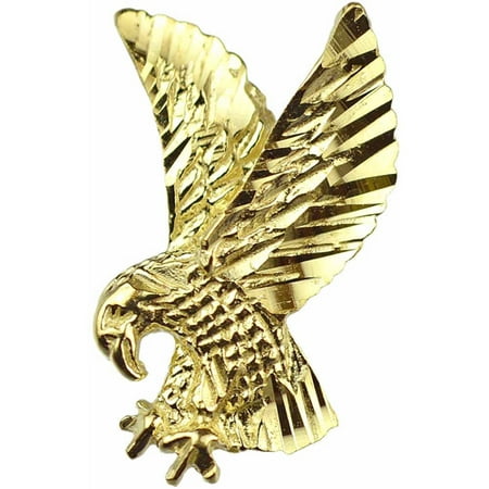 Handcrafted 10kt Yellow Gold American Eagle Charm Pendant