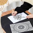 thumbnail image 2 of 5 Feuilles de Grand Papier Carbone compatible avec Tracing 20,3 X 36 Pouces Papier Transfert Graphite Papier Transfert Carbone Ciré, 2 of 5
