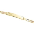thumbnail image 4 of 14K Tri-Color Gold Diamond Cut Valentino Link 8mm ID Statement Bracelet 8", 4 of 7