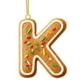 thumbnail image 1 of Adorno Navideño con 26 Letras, Colgante para Árbol de Navidad, Adornos Personalizados, Decoración Navideña, Decoración Colgante para Árbol de Navidad., 1 of 1