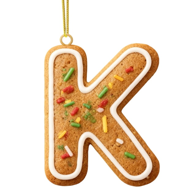 Adorno Navideño con 26 Letras, Colgante para Árbol de Navidad, Adornos Personalizados, Decoración Navideña, Decoración Colgante para Árbol de Navidad.