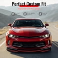 thumbnail image 2 of Ikon Motorsports Front Bumper Lip Fits 2016-2018 Chevrolet Camaro LT RS ZL1 Style Gloss Black PP Polypropylene Air Dam Chin Spoiler Splitter 3PCS, 2 of 9