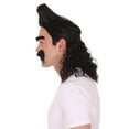 thumbnail image 5 of HPO Teen's Animated Movie Supervillain Long Wig with Eyebrows & Mustache Flame-retardant Synthetic Fiber,, 5 of 11
