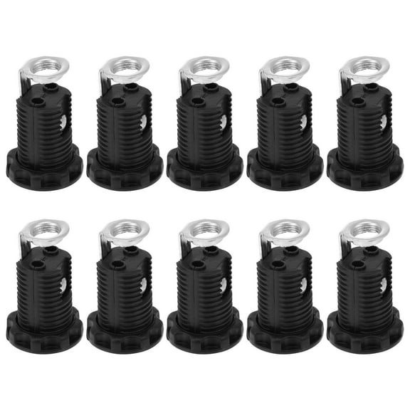 Kesenlong 10pcs E12 Candelabra Lamp Holder Plug-in Pendant Socket