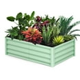 thumbnail image 2 of Yeshouse Galvanized Raised Garden Bed, Large Outdoor Planter Box with Open Base & Safety Edge, Rustproof Steel for Vegetables, Flowers, Herbs, 2 of 9