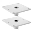 thumbnail image 3 of Heavy Duty Boat Seat Base, 7 X 7Inch Pedestal W/ 3/4Inch Pin Post Socket White, 3 of 9