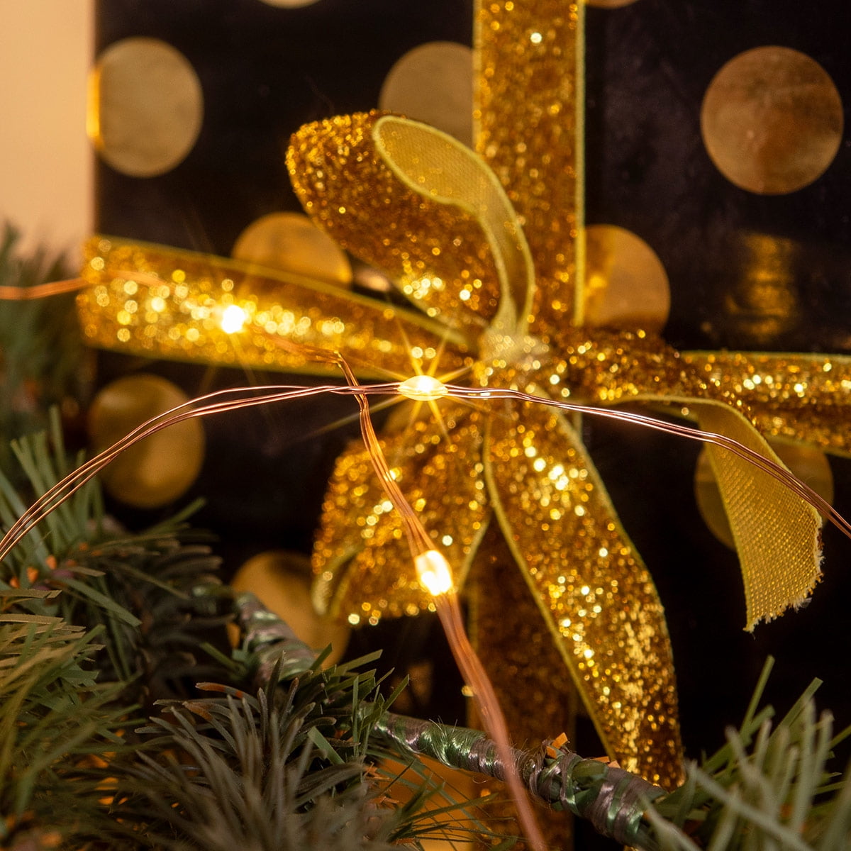 RESNICE 400FT Warm White Plug in Fairy Lights 1200 LED Waterproof Twinkle Copper Wire String Lights with Remote for Christmas Tree Bedroom Porch Patio Garden Wedding Party