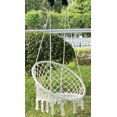 thumbnail image 3 of Round Hanging Hammock Cotton Rope Macrame Swing Chair for Indoor and Outdoor, 3 of 5