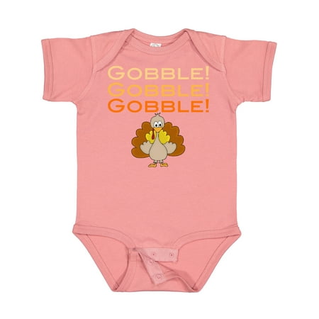 

Inktastic Gobble Gobble Gobble - Turkey Gift Baby Boy or Baby Girl Bodysuit