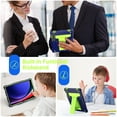 thumbnail image 5 of Dteck for Samsung Galaxy Tab S9 Case 2023,Heavy Duty Rugged Military Grade Shockproof Case for Galaxy Tab S9 / S9 FE with Kickstand,Navy + Green, 5 of 5