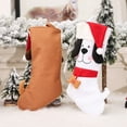 thumbnail image 6 of Vorkoi Dog Christmas Stocking, Xmas Pet Hanging Stockings and Plush Doggie Kitty Embroidered for Pets Gifts Bag Personalized Cuff Lovely Home Holiday Decoration, 6 of 7