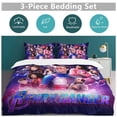 thumbnail image 4 of Duvet Cover Bedding Set Cartoon Print Soft Quilt Cover 3 Pieces, 1 Comforter Cover & 2 Pillowcases for Kids Teens Boys Girls Room Decor 86"x70", 4 of 8