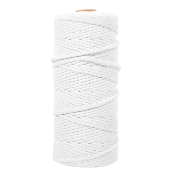 HEALEEP Cotton Rope for Binding White Hand Weaving Cotton Thread Multi Use Cooking and DIY Twine ng