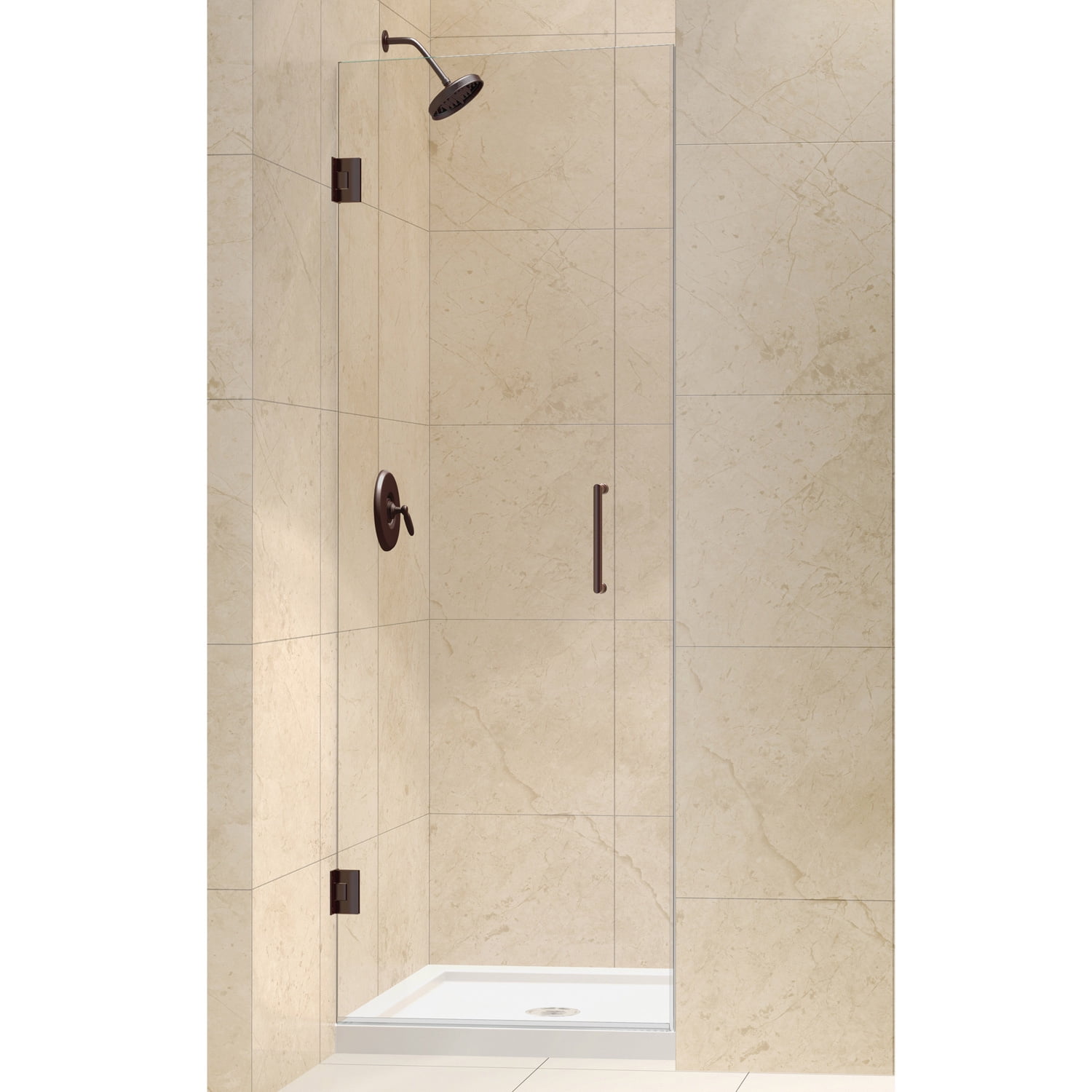 Dreamline Unidoor 27 Inch Frameless Hinged Shower Door Com