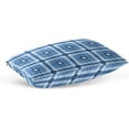 thumbnail image 5 of Abstract Blue Tartan Velvet Oblong Lumbar Plush Throw Pillow Cover/Shams Cushion Case - 16x24in - Decorative Invisible Zipper Design for Couch Sofa Pillowcase Only, 5 of 5