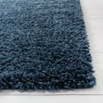 thumbnail image 3 of SAFAVIEH August Sophia Solid Shag Runner Rug, Navy, 2' x 13', 3 of 7