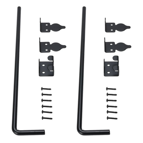 Cane Bolt Gate Drop Rod, Metal Protective Easy To Install Wood Fence Heavy Duty Gate Hardware for Iron Doors