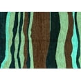 thumbnail image 1 of Ahgly Company Machine Washable Indoor Rectangle Abstract Turquoise Blue Modern Area Rugs, 7' x 10', 1 of 4