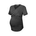 thumbnail image 4 of DYMADE Casual Nursing Women Tops Lactation Positioning Bump Maternity T-Shirt, 4 of 5