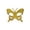 A003- Gold, variant on Butterfly Mask Glitter Masquerade Eye Mask 6 Inch Blue Glitter Mask for Masquerade Party Halloween Accessory Themed Event Party Fancy Dress Mask, 1 Pack