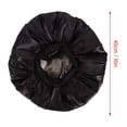 thumbnail image 6 of Rupoun Classic Wide‑Brim Shower & Sleep Cap, Waterproof, Soft CPE, Ideal for Chemotherapy & Hair Protection, Black, 6 of 7