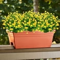 thumbnail image 4 of GRNSHTS 6 Bundles Artificial Plastic Flowers Realistic Flowers Greenery Shrubs Plants Bushes Hanging Faux Flowers in Vases for Cemetery Decor(Yellow), 4 of 8