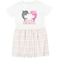 thumbnail image 3 of Inktastic You're Flippin' Fintastic Dolphins Girls Toddler Dress, 3 of 5