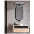 thumbnail image 5 of allen + roth Aurelis 24.3-Inches Matte Black Glam Vanity light bar, 5 of 9