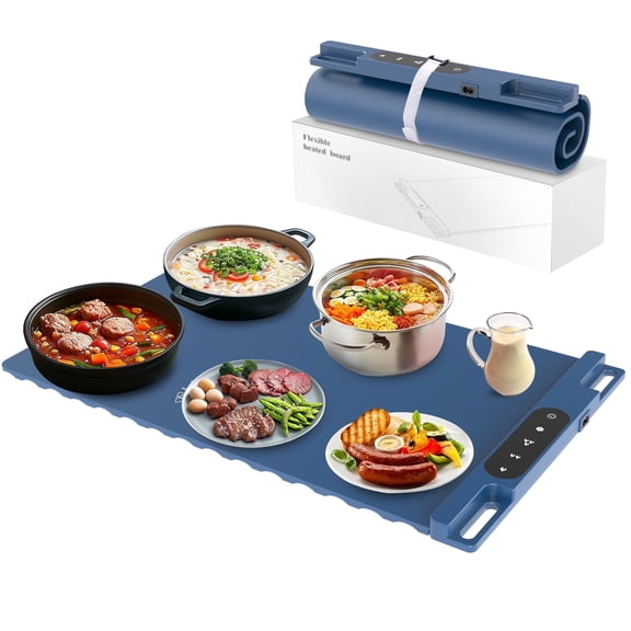 ADVWIN Portable Warmer Mat Electric Food Warming Trays  for Buffets Party Gatherings