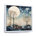 thumbnail image 2 of Designart "Japon Art Blue peaceful Zen Minamlism Landscape III" Japanese Floater Framed Canvas Art Print, 2 of 7