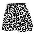 thumbnail image 5 of White Pleated High Waisted 2 Piece Sport Athletic Yoga Tennis Match Skirts Sets for Women Leopard Print Mini Petite Loose Fit Skirts Shorts Sets Womens 2025 L, 5 of 5