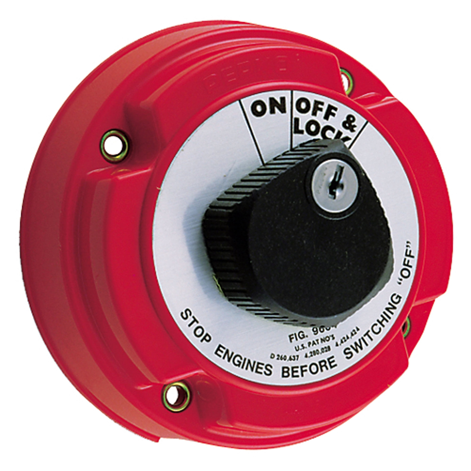 Perko 9602DP Medium Duty Main Battery Disconnect Switch with Key Lock