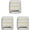 Gold & Silver, variant on Set of 3 Vertical Bar Pattern Double Sided Magnifying Compact Mirrors (Gold)