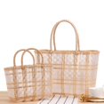 thumbnail image 5 of Large Capacity Vegetable Basket Waterproof Pvc Fruit Braid Home Handheld Storage Pouch, 5 of 5