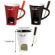 thumbnail image 5 of Toystoory Pote De Cerámica Elegante Para Fondue Para Derretir Queso Y Calentar Mantequilla Hecho De Taza De Cerámica De Cerámica Cocina y Comedor Beige, 5 of 6