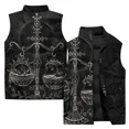 thumbnail image 2 of Chaleco frío con estampado de atardecer personalizado para hombre, chalecos modernos y versátiles para hombre, ropa informal cómoda y cálida a la moda, 2 of 4