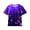 Purple, variant on LRen Kids Shirts for Boys Size 5-6 Boys Graphic Print Crewneck Short Sleeve Shirts Boy's Summer Shirts Everyday Little Boys Casual Clothes