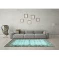 thumbnail image 3 of Ahgly Company Indoor Rectangle Oriental Light Blue Traditional Area Rugs, 5' x 8', 3 of 4