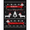thumbnail image 2 of Tstars Womens Ugly Christmas Sweater Dachshund Snow Ho Ho Ho Christmas Gift Funny Humor Holiday Shirts Xmas Party Christmas Gifts for Her Women Sweatshirt Ugly Xmas Sweater, 2 of 6