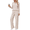 Apricot, variant on Lounge Sets for Women Comfy 2 Piece Sets for Women with Wide-Rib Texture Long-Sleeve Henley-Neck Top and Straight-Leg Pants Matching Womens Pajama Sets, Apricot, M