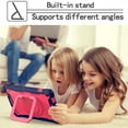 thumbnail image 6 of Galaxy Tab A8 10.5" Case 2022(SM-X200/205/X207), Allytech 360° Rotating Hand Strap & Handle Kickstand Kidsproof Hybrid Protective Shoulder Strap Case for Samsung Tab A8 X200 2022, Rose+Navy, 6 of 7