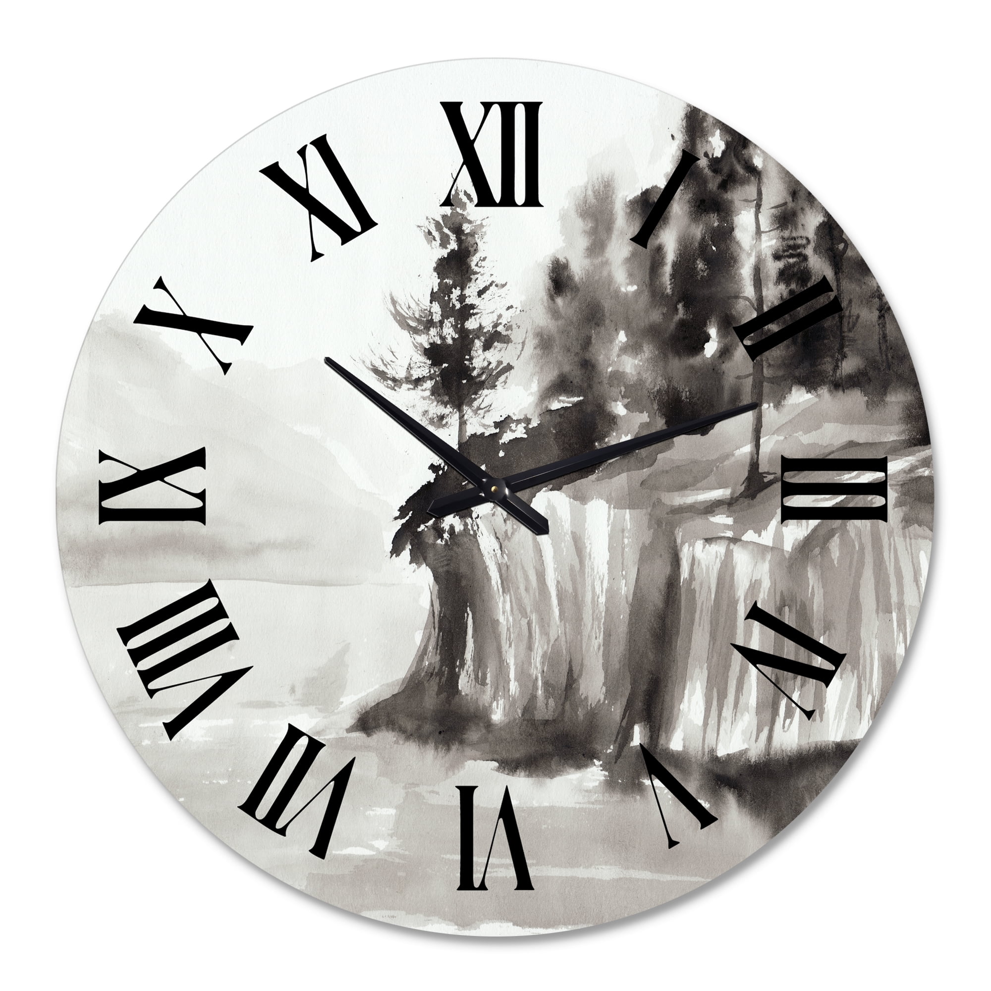 Designart 1 in Quartz Coastal Wall Clock
